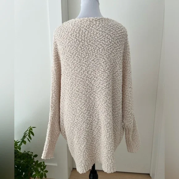 UMGEE Boucle Knit Pullover Sweater Oversize Relaxed Fit Casual Loungewear - Picture 7 of 13